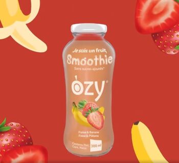 "OZY" Strawberry Banana Smoothie - 300ml 2