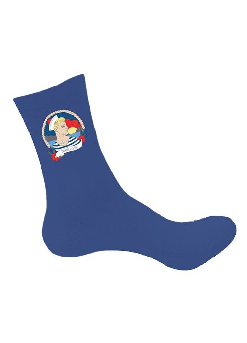 Les chaussettes Maxence Bleues