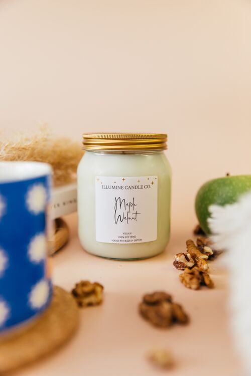 Maple Walnut Soy Wax Candle