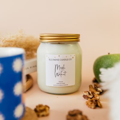 Maple Walnut Soy Wax Candle