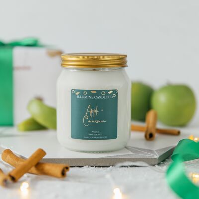 Apple Cinnamon Soy Wax Candle