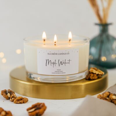 Luxury 3 Wick - Maple Walnut