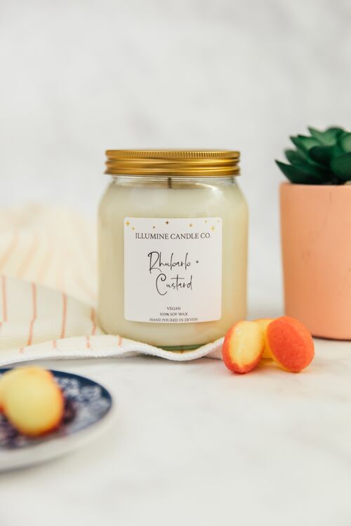 Rhubarb & Custard Soy Wax Candle