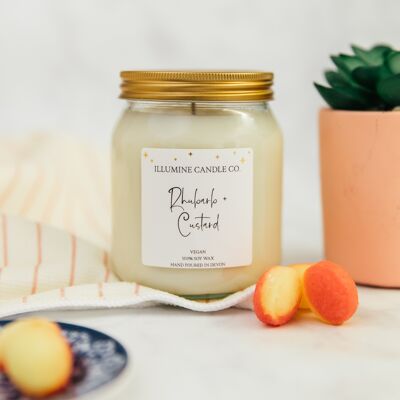 Rhubarb & Custard Soy Wax Candle