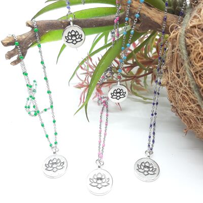 Bohemian Necklace - "Lotus Flower"