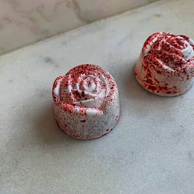 Box of 24  Red and White Rose Chocolates