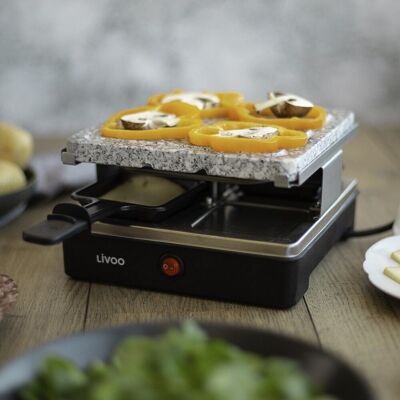 Stone 4-person raclette grill