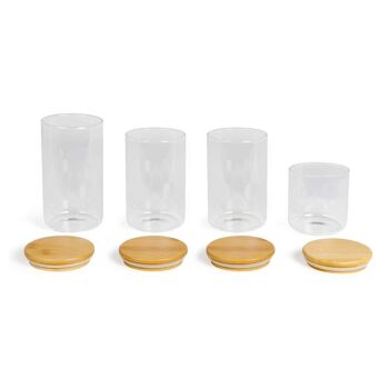 Set de 4 bocaux de conservation 2