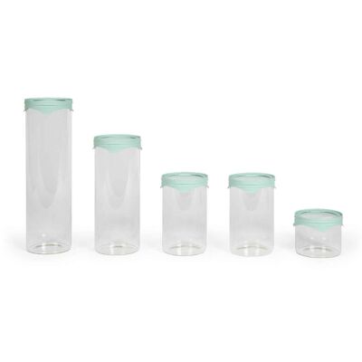 Set of 5 storage jars