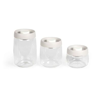 Set of 3 vacuum jars