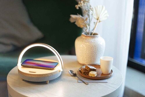 Enceinte LED chargeur induction rapide