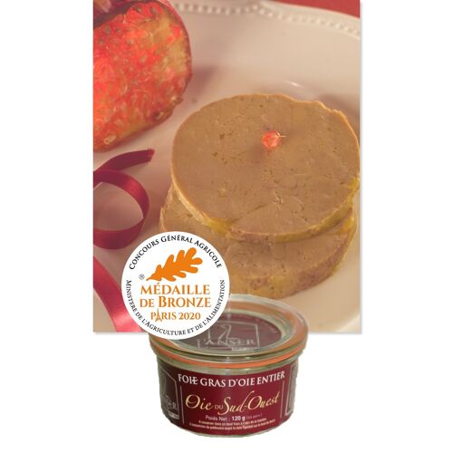 Foie gras d'oie entier 120g