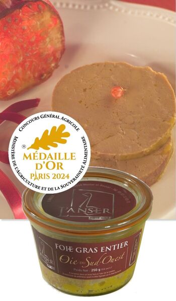 Foie gras d'oie entier mi cuit 250g