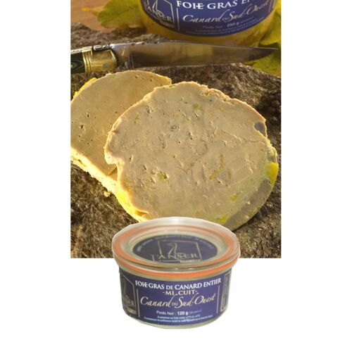 Foie gras de canard entier mi cuit 120g