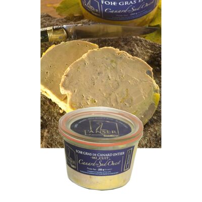 Foie gras d'anatra intero semicotto 250g