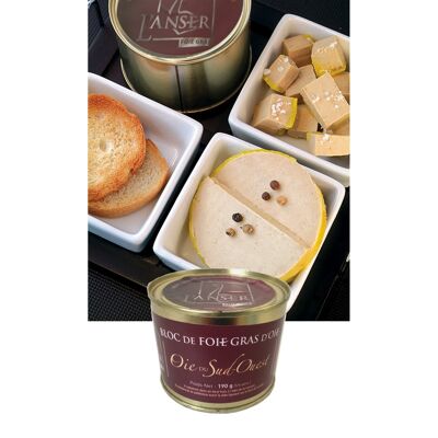 Block of goose foie gras 190g