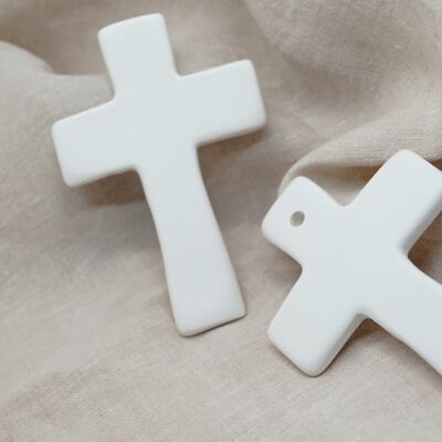 cruz de porcelana