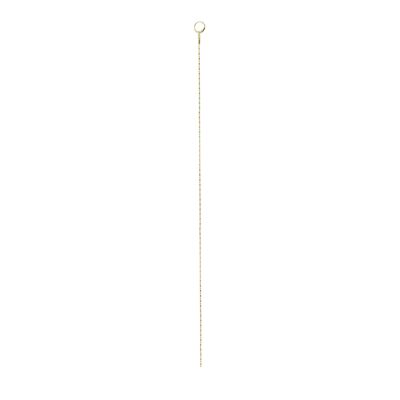 Long Thin Chain Simple Earring - Gold