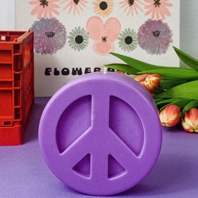 Peace candle - purple