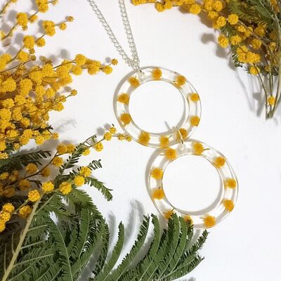 Collar circular mimosa
