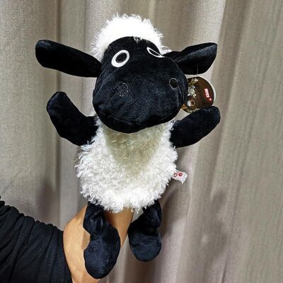 Hand puppet toy ventriloquism Sean sheep animal gloves doll mouth active cover