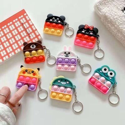 Cute Mini Bubble Pop It Keychain