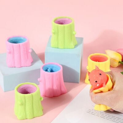 Cute Animal Squeeze Squirrel Vent Squirrel Cup