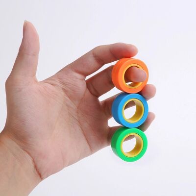 Pressure relief toy magnet spin fingertip top