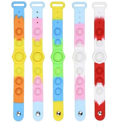 Push Pop Bubble Wristband Fidget Toys Silicone Bracelet