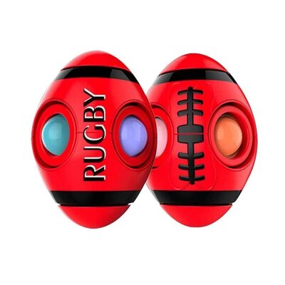 Rugby children's toy rotatable finger tip top toy figet toys