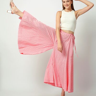 Palazzo Pants in Pure Cotton | Free Size INDIRA