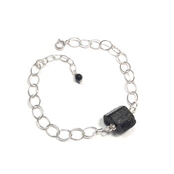 Bracelet Tourmaline Noire Argent 925 1