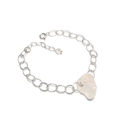 925 Silver Rock Crystal Bracelet