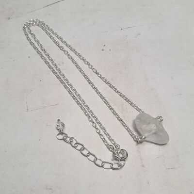 925 Silver Rock Crystal Necklace