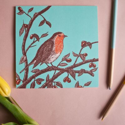 Carte postale | rouge-gorge