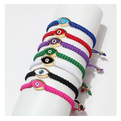 New Fashion Simple Hand Woven Devil's Eye Bracelet Accessories