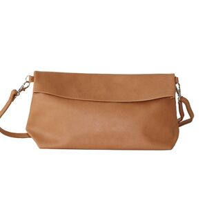 Pochette Bandoulière en cuir Camel