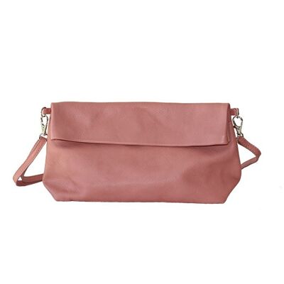 Bolso de hombro Old Rose de piel