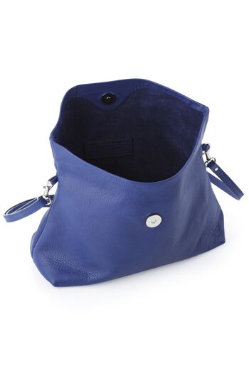 Pochette Bandoulière en cuir Bleu 2