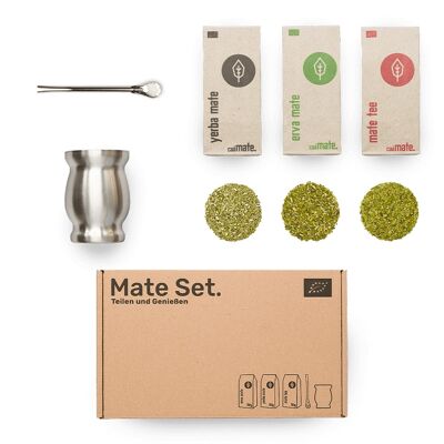 Mate set stainless steel - silver