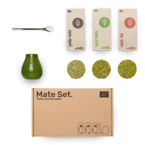 Mate Set Keramik - grün