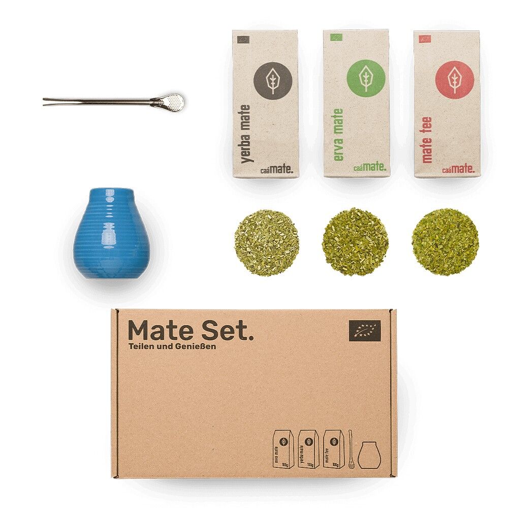 Mate set ceramica - blu
