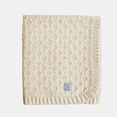 Nyfod baby blanket Reidun Natural