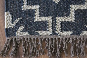 4 x 6, tapis kilim fait main en laine de jute __ 2