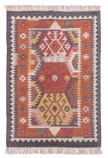 4 x 6, tapis kilim en laine fait main — Gerua__ 1