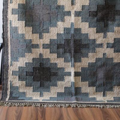 Handgefertigter Kelim-Teppich aus Jutewolle — Ciel__