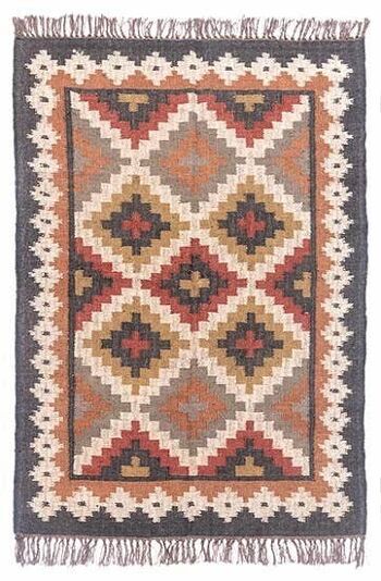 4 x 6, tapis kilim fait main en laine de jute — Maud__