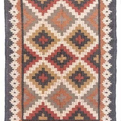 4 x 6, tappeto Kilim di iuta e lana fatto a mano — Maud__
