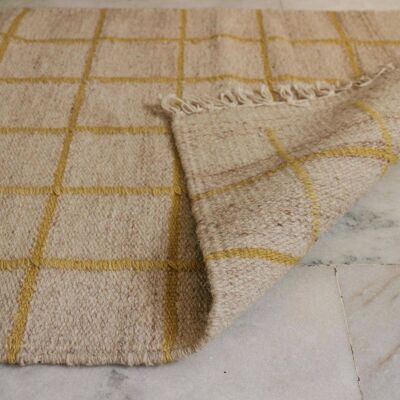 Methi — 2 x 3, alfombra de lana hecha a mano de tejido plano (copia)__