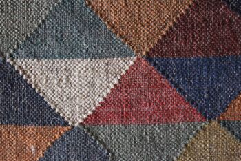 9 x 12, tapis kilim fait main en laine de jute - Bahara__ 3